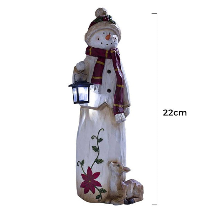 skorter | Forest Snowman With Solar Lantern