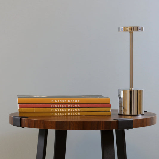 Skorter | Pulse Rechargeable Table Lamp // Chrome