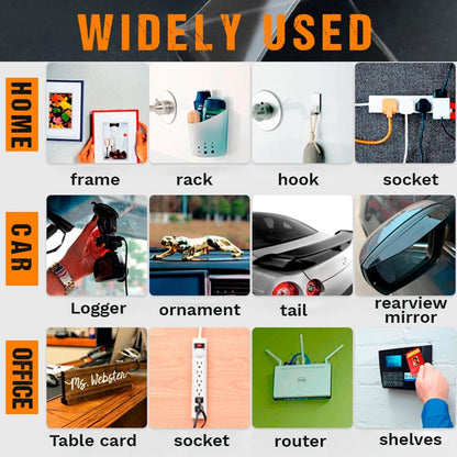 Skorter | 60 PCS Reusable Waterproof Double Sided Adhesive Tape