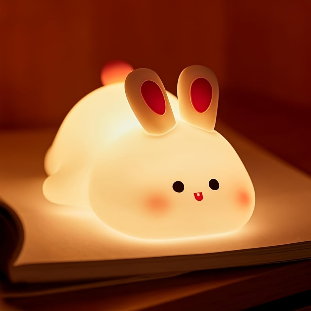 Skorter | BunnyLight - Cute Bunny Night Light, USB Rechargeable with Dimming Features