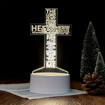 Skorter | CrossLight - 3D LED Night Light Acrylic USB-powered