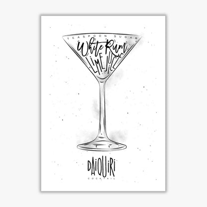 Skorter | Daiquiri Cocktail Modern Print, Framed Kitchen Wall Art