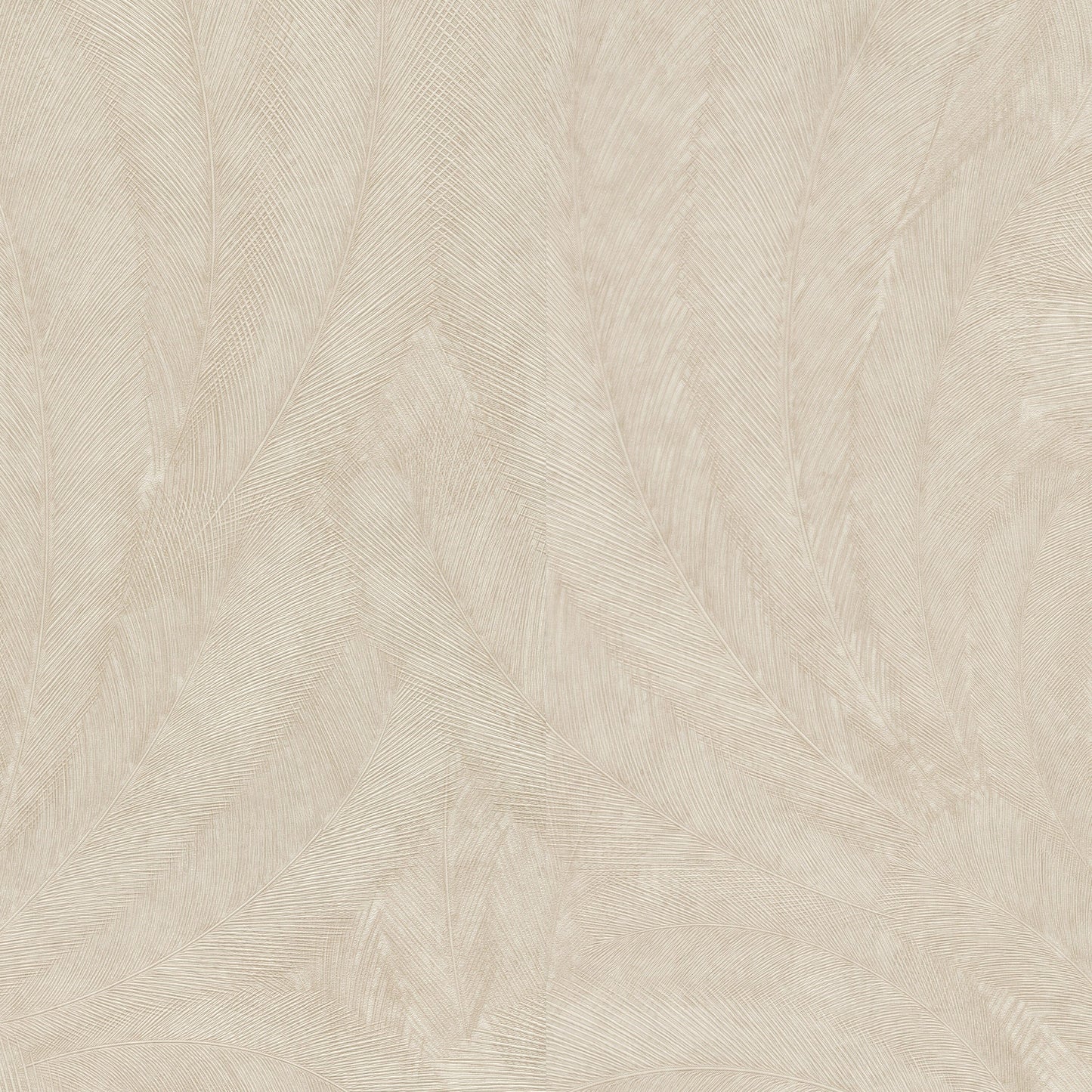 Skorter | Darcy Cream Feather Metallic Patterned Wallpaper