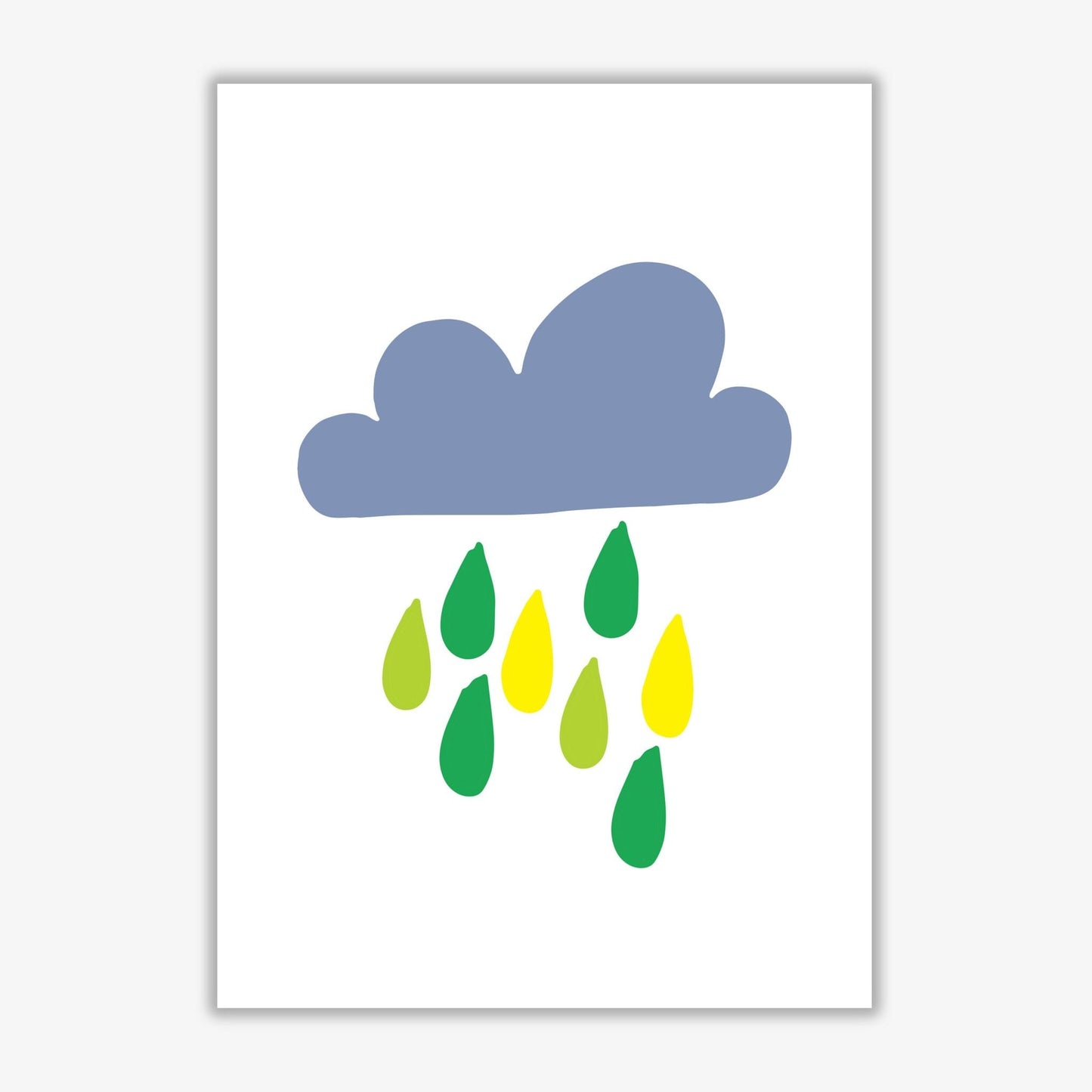 Skorter | Dark Blue Rain Cloud Soothing Print