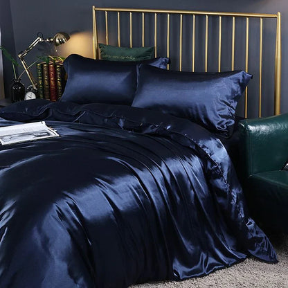 Skorter | Elegant Satin Silk Bedding Set - Luxurious Comfort for Every Night