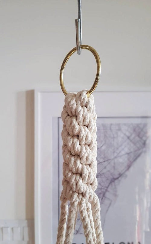 Skørter | Macrame Cotton Plant Hanger - Navy Blue