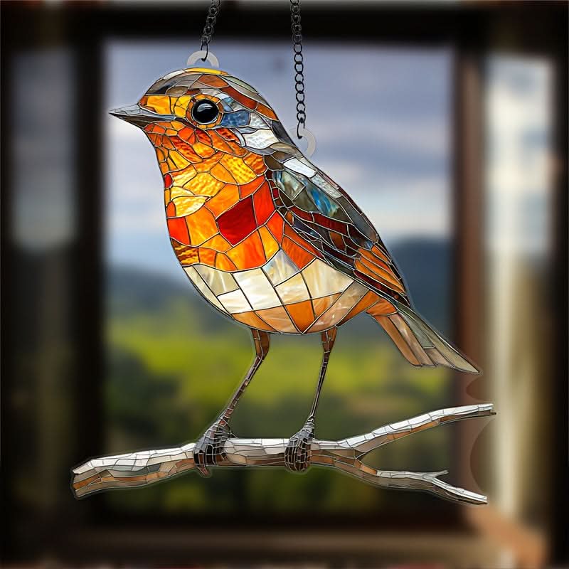 Skorter | Acrylic Bird Sun Catcher Hanging Window Decor