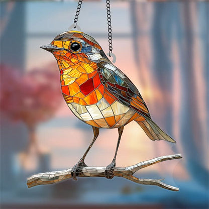 Skorter | Acrylic Bird Sun Catcher Hanging Window Decor