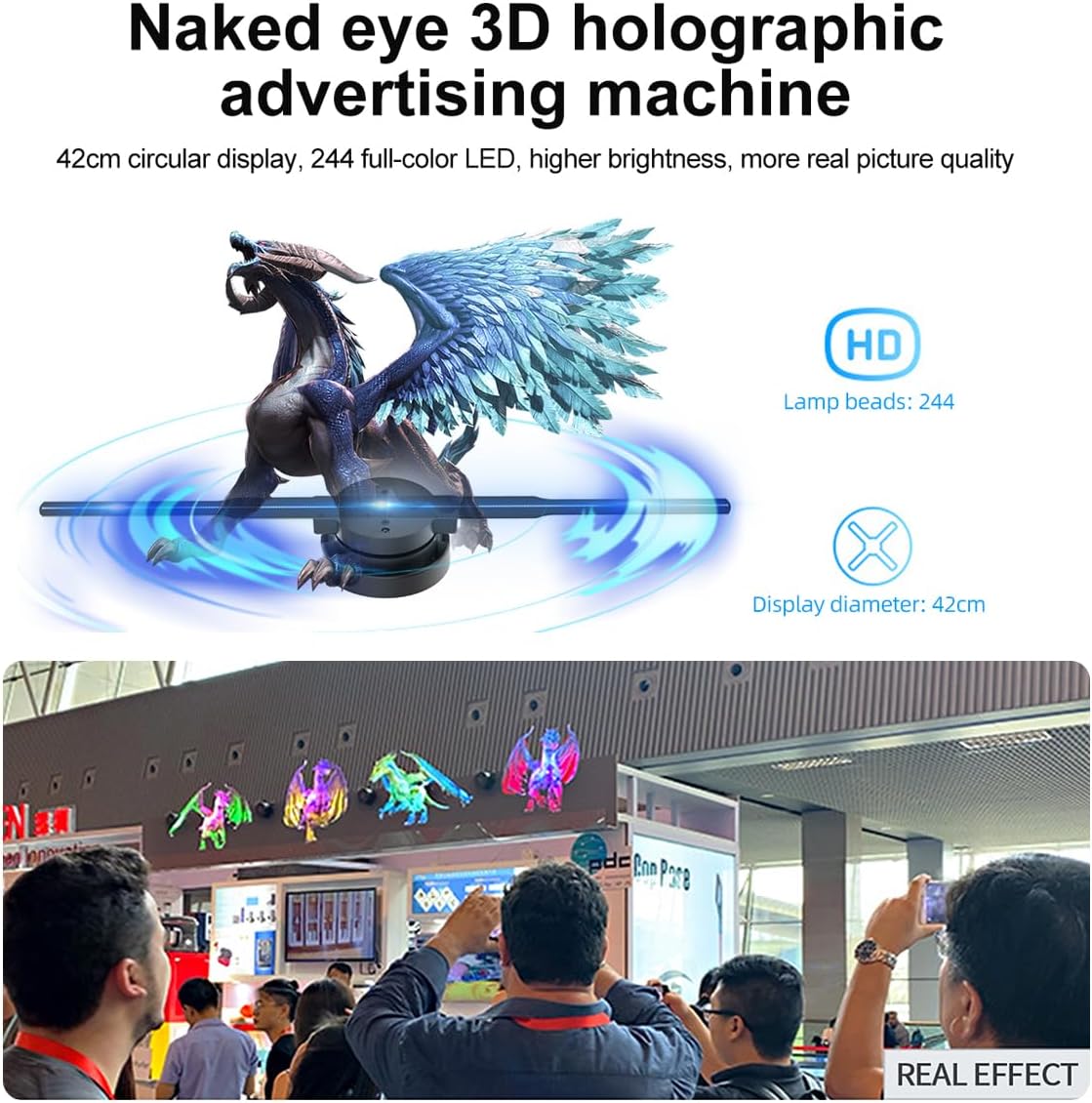 Skorter | 3D Hologram LED Fan Projector – High-Resolution Visual Display for Home, Business & Events