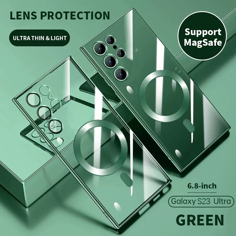 Skorter | Transparent Luxury Coating Magnetic Cover for Samsung