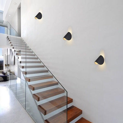 Skorter | Eveline Modern Geometric LED Wall Lamp - 4 Colors Indoor/Outdoor Metal