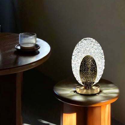 Skorter | FeatherLamp - USB Touch Table Lamp with Peacock Feather Design, Infinite Dimmable LED Light