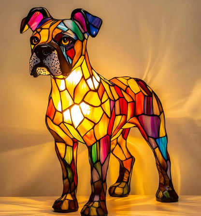 Skorter | GlowPaw Dog Tribute Lamp – Handmade Acrylic Night Light for Dog Lovers (USB Powered)