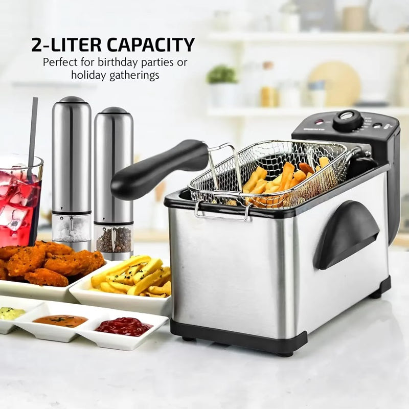 Skorter | 2L Electric Deep Fryer with Adjustable Temperature Control