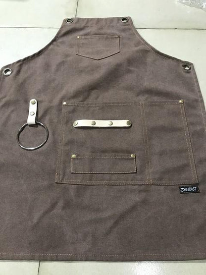 Skorter | DEETRUST Canvas Bib Chef Kitchen Apron For Barista Bartender With Pockets
