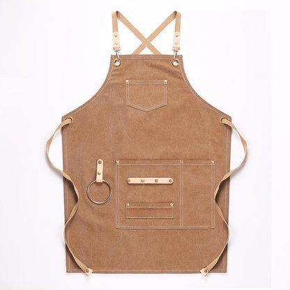Skorter | DEETRUST Canvas Bib Chef Kitchen Apron For Barista Bartender With Pockets