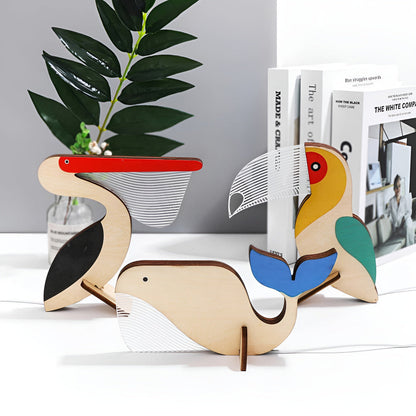 Skorter | Wooden Animal Table Lamp – Cute Decorative Night Light for Kids’ Rooms