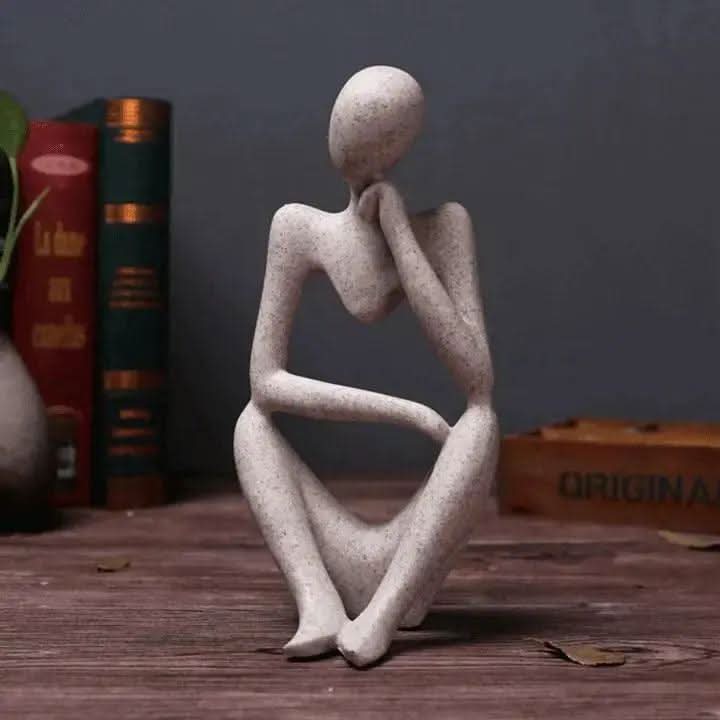 Skorter | Abstract Thinker Resin Sculpture – Home Decor