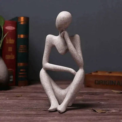 Skorter | Abstract Thinker Resin Sculpture – Home Decor