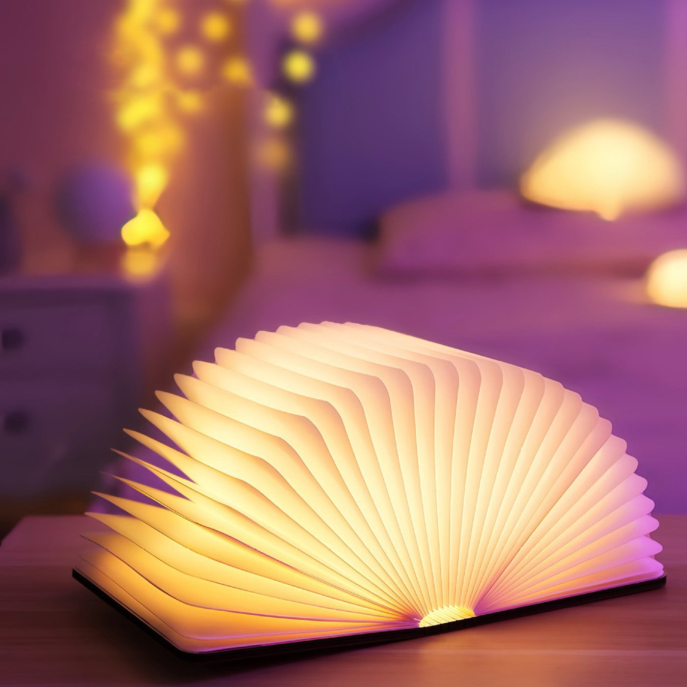 Skorter | 📖 Wooden Book Lamp - For Desk Study Gift Decoration Light