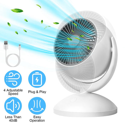 Skorter | Desktop Air Circulator Fan 4 Speed Adjustment