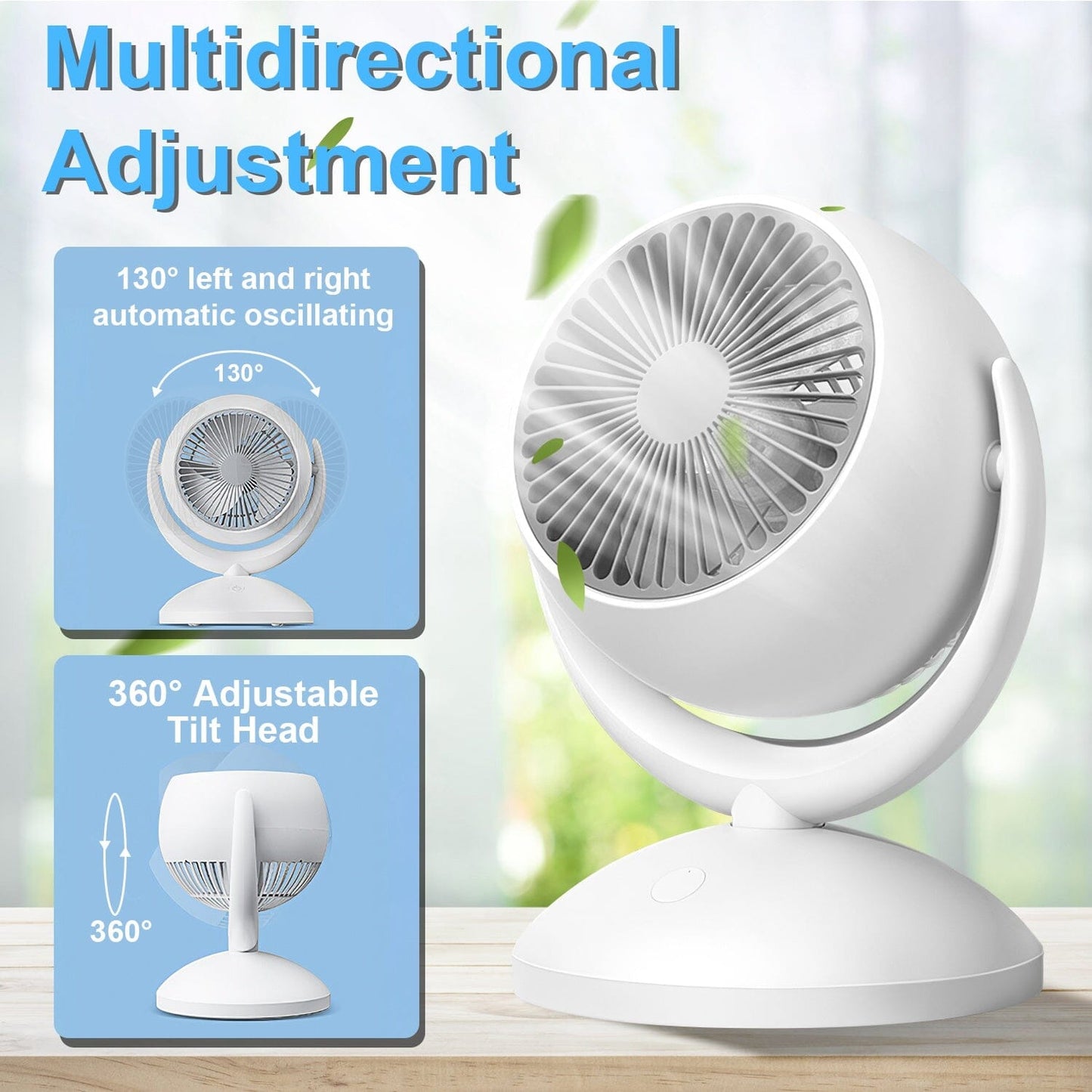 Skorter | Desktop Air Circulator Fan 4 Speed Adjustment