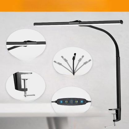 Desk Lamp For Office Home Eye - Caring Architect Task Lamp 25 Lighting Modes Adjustable LED Desk Lamp Flexible Gooseneck Clamp Light For Workbench - SKØRTER