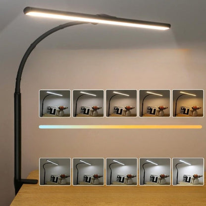 Desk Lamp For Office Home Eye - Caring Architect Task Lamp 25 Lighting Modes Adjustable LED Desk Lamp Flexible Gooseneck Clamp Light For Workbench - SKØRTER