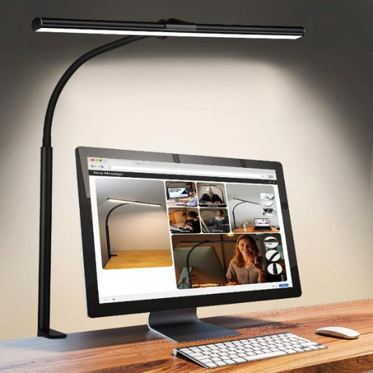 Desk Lamp For Office Home Eye - Caring Architect Task Lamp 25 Lighting Modes Adjustable LED Desk Lamp Flexible Gooseneck Clamp Light For Workbench - SKØRTER