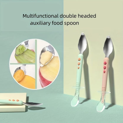 Skorter | Baby Double Head Scraping Fruit Spoon