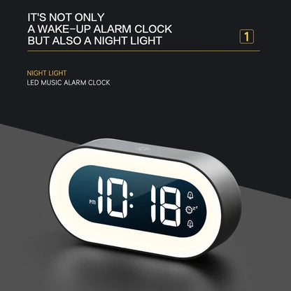 Skorter | Digital Alarm Clock with Nightlight – Lumino