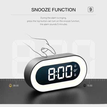 Skorter | Digital Alarm Clock with Nightlight – Lumino