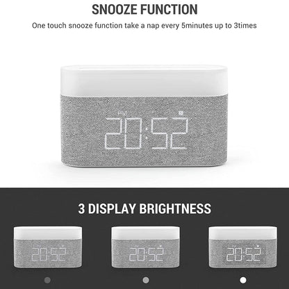Skorter | Digital alarm clock with wireless charging