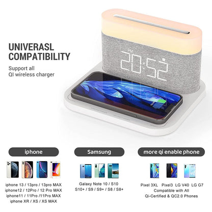 Skorter | Digital alarm clock with wireless charging