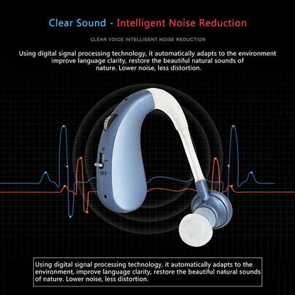 Skorter | Digital Rechargeable Hearing Aids Acousticon Amplifier Audiphone Behind Ear Sound