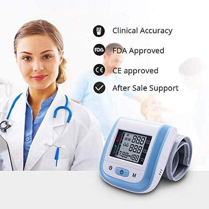 Skorter | Digital wrist blood pressure monitor heart rate pulse oximeter measure