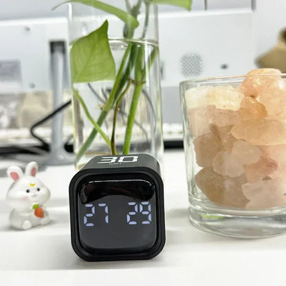 Skorter | Time Cube SlimTimer – Bärbar LED-tärningstimer med rörelsesensor