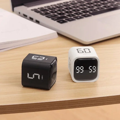 Skorter | Time Cube SlimTimer – Bärbar LED-tärningstimer med rörelsesensor