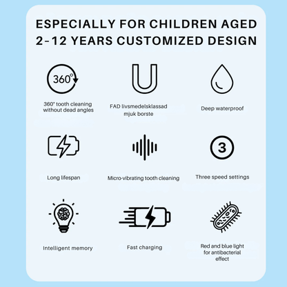 Skorter | DINO BRUSH – Electric Toothbrush for Kids with 360° Cleaning