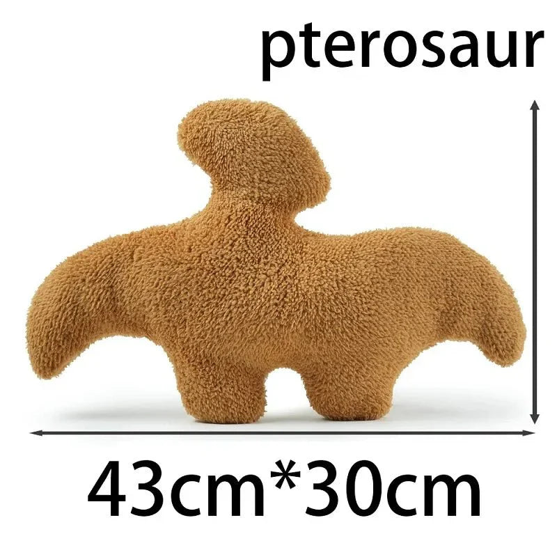 Skorter | Dino Nugget Plush Cushion: Cute Dino Chicken Nugget Cushion
