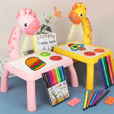 Skorter | DinoDraw Deluxe Drawing Board – Reusable Art Station for Kids – Creative and Educational Fun