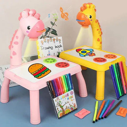 Skorter | DinoDraw Deluxe Drawing Board – Reusable Art Station for Kids – Creative and Educational Fun