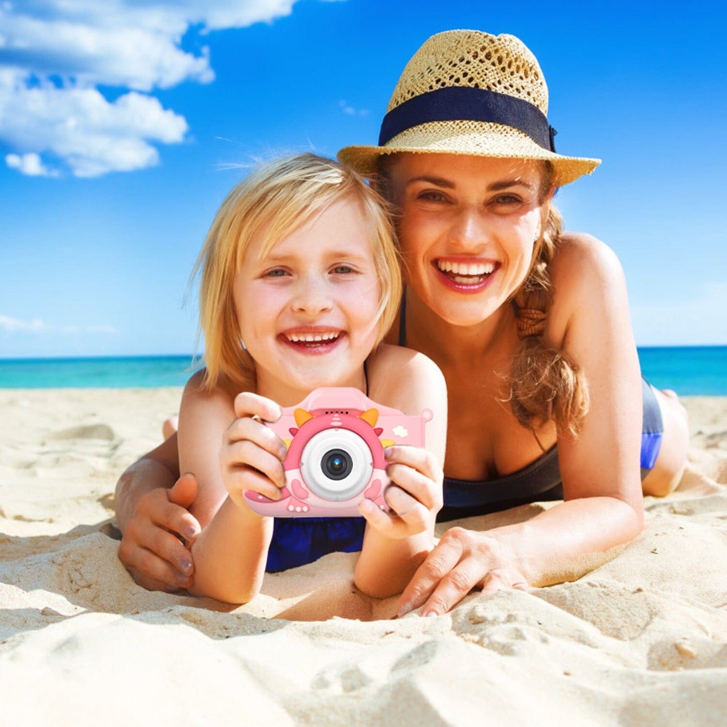 Skorter | Dinosaur Kids Self-Portrait 48MP 1080P HD Cartoon Digital Camera