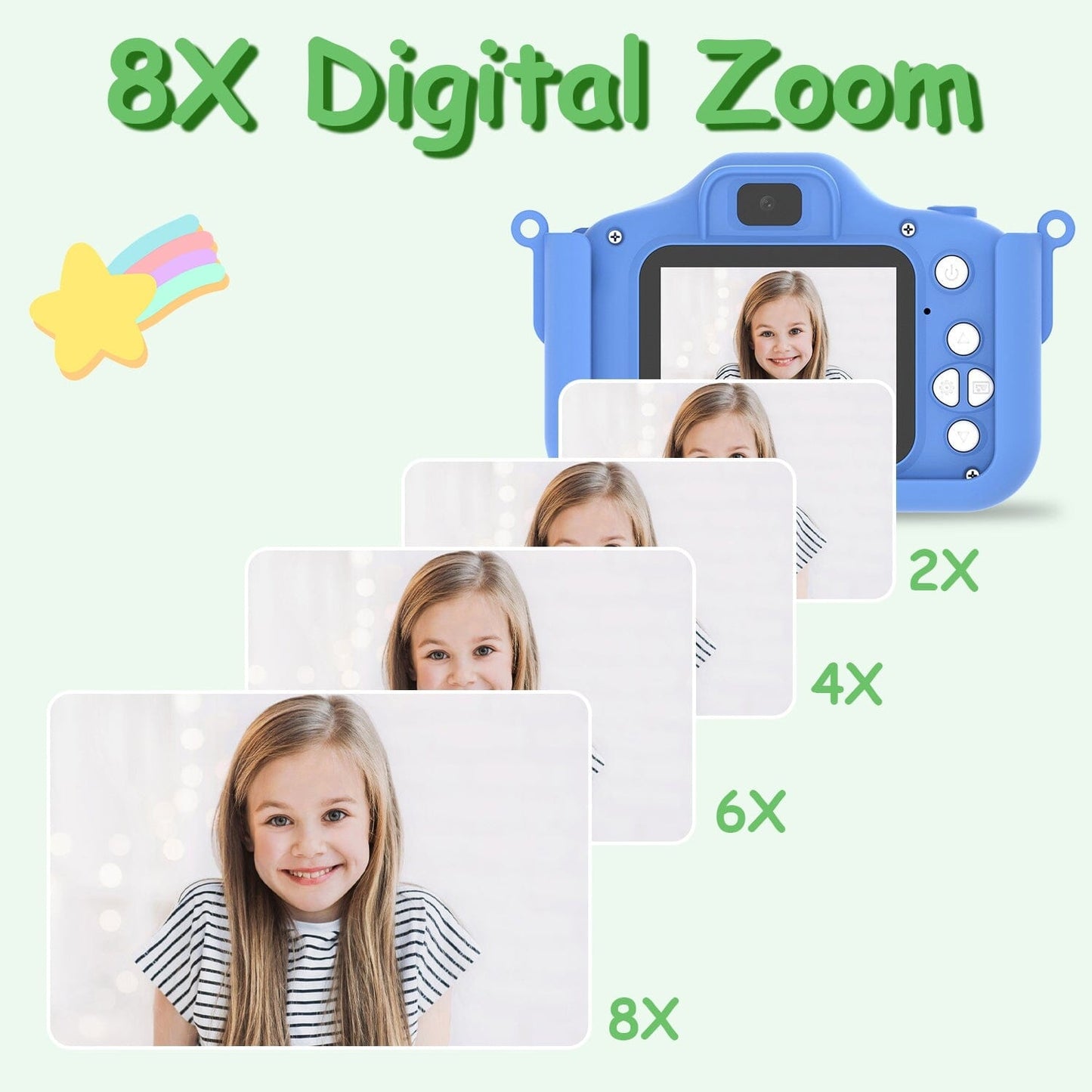 Skorter | Dinosaur Kids Selfie 48MP 1080P HD Cartoon Digital Camera