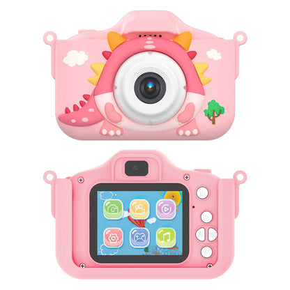 Skorter | Dinosaur Kids Selfie 48MP 1080P HD Cartoon Digital Camera