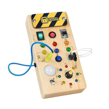 Skorter | DISCOVERY PLAY – Montessori Busy Board for Toddlers to Explore, Learn & Develop Fine Motor Skills