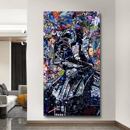 Skorter | Disney Star Wars Poster Darth Vader Canvas Wall Art - Wall Decoration - Famous Wall Art