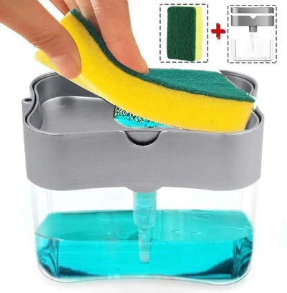 Skorter | Dispenser | Liquid Soap & Sponge Holder (With Free Sponge)