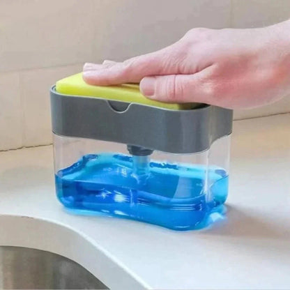 Skorter | Dispenser | Liquid Soap & Sponge Holder (With Free Sponge)