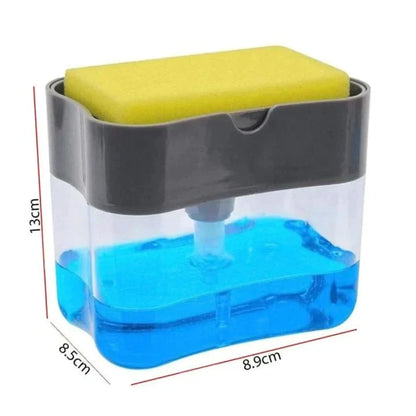 Skorter | Dispenser | Liquid Soap & Sponge Holder (With Free Sponge)